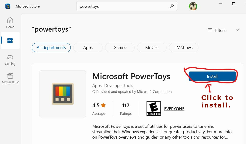 Microsoft Power Toys Run