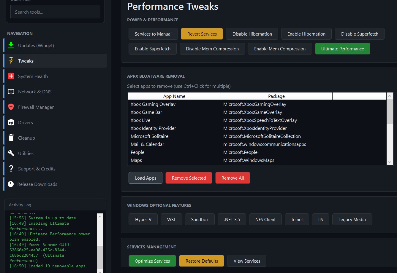 Windows Maintenance Tool