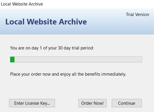 Local Website Archive Lite