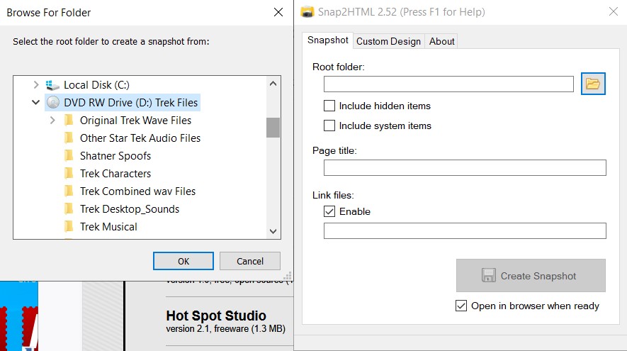 Snap2HTML